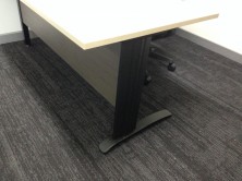 Photo Shows Black C Leg Along With MM2 Melamine Modesty. Choice Of Melamine Colour Range